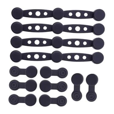 Imagem de WeiLaiKeQi 4x frigideira de folha de silicone Acessórios de fritadeiras de ar, conveniente prático, Preto