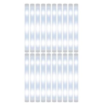 Imagem de Nishiyuenyi 20 peças LED GLOW HOTS STEND, STACHS LIGHT UP, RODAS de FOMA FEAM LIGHTWELY para eventos esportivos Festival Birthday Raves, Mistura de Cores Aleatórias