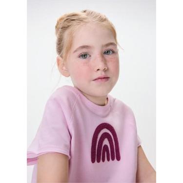 Imagem de Blusa Hering Kids Manga Raglan Infantil Com Bordado Feminina-Feminino