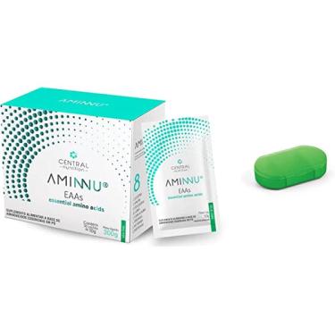Imagem de Aminnu Limão - 30 Sachês de 10g - Central Nutrition + Porta Cápsulas