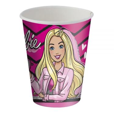 Imagem de Copo De Papel 200ml Barbie 8 Un Festcolor