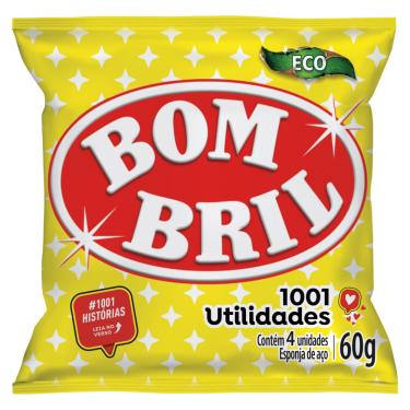 Imagem de ESPONJA AÇO BOM BRIL ECO 60G 4 UNIDADES