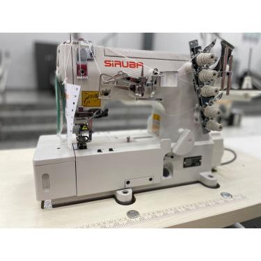 Imagem de Máquina Galoneira com cobertura, direct drive-Siruba F006KD- 12 meses de garantia- 550W,4800RPM, LUBRIF. automática- Galoneira / Colarete.