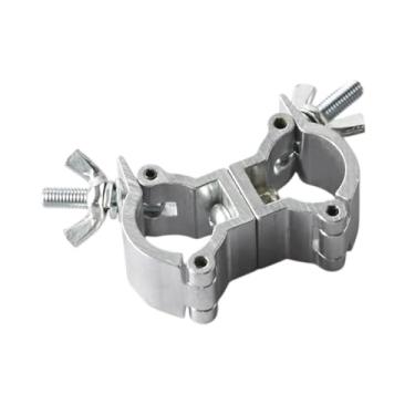 Imagem de Dynwave CLAMP LIGADO de ALUMANTO de PRETO CAPACIDADE de ENGULHADA de PENULAÇÃO de LUZ de CAPAÇÃO de 18-21MMM MOM/TUBO para ACESSÓRIOS DO ETAPA de BARRAÇÃO DJ, Gancho Duplo Prateado