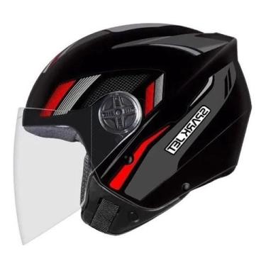 Imagem de Capacete Moto Ebf Spark Jet Aberto Speed Preto E Lilas