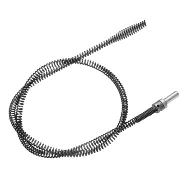 Imagem de HARFINGTON Cabo de drenagem 2/5" (10 mm) de diâmetro. Cabos trados de limpeza de dreno de 2 m com conector de broca removível mola flexível desentupir cabelo para banheiro, cozinha, banheiro, banheira
