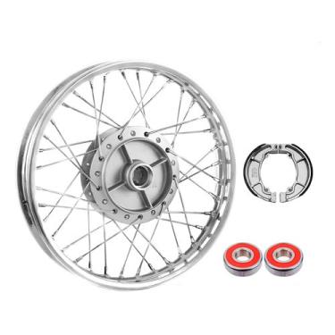 Imagem de Roda Traseira Biz 100 Biz 125 4mm Alinhada + Lona/rolamento