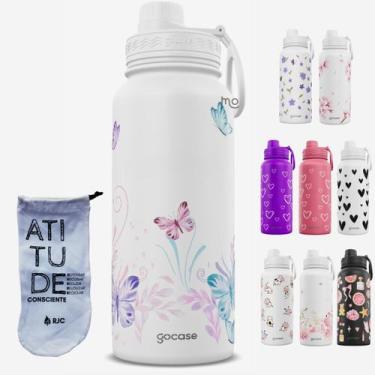 Imagem de KIT Garrafa Térmica Gocase Fresh 950ml com saquinho protetor, KIT Borb