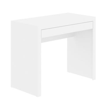 Imagem de Mesa Escrivaninha para Escritório 90x46,5x74,5cm com 1 Gaveta Branca ME4107 Tecnomobili