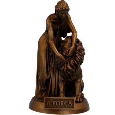 Imagem de Estátua A Força - Arcano Maior de Tarot (Cor Cobre Antigo)