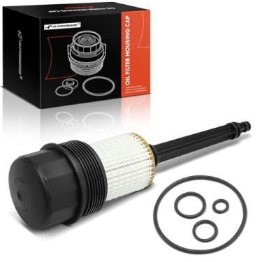 Imagem de A-Premium Conjunto de caixa de filtro de óleo compatível com Mercedes-Benz W202 W203 C280 C320 CL55 AMG W210 W211 E320 E430 E55 AMG W163 W220 R170 3.2L 5.0L