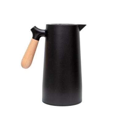 Imagem de Garrafa Térmica Para Café Chá Água 1 Litro Cabo de Madeira - Home Pres