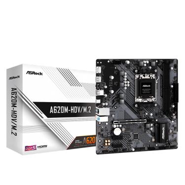 Imagem de Placa Mãe ASRock A620M-HDV/M.2 Chipset A620 AMD AM5 M-ATX DDR5