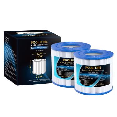 Imagem de POOLPURE Filtro de spa de substituição para PWW10, Unicel C-4310, Filbur FC-3077, Excel Filters XLS-435, Aladdin 11003, Baleen AK-3006, Darlly 40101, Thermo Spa FL1003, SD-00260 Filtro de banheira de hidromassagem, pacote com 2