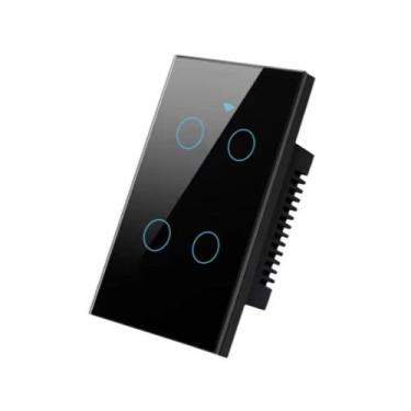 Imagem de Interruptor Inteligente WiFi Touch 1/2/3/4 Botões Compatível com VOZ A