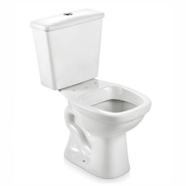 Imagem de Vaso Sanitário com Caixa Acoplada e Assento Duplo Acionamento Mariana 