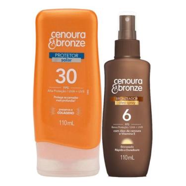 Imagem de Kit Óleo Bronzeador Fps6 + 30FPS Protetor Solar Cenoura & Bronze - CEN