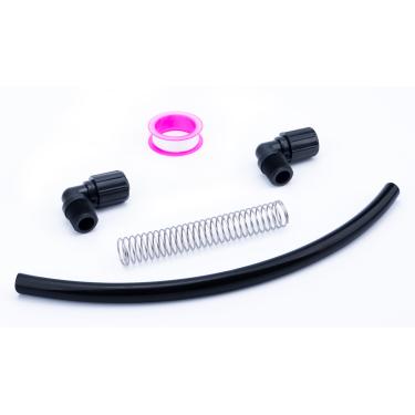 Imagem de Kit de peças de clorador compatível com alimentador automático Pentair Rainbow 320 322, substitui mangueira de clorador R172091 5/20.3 cm OD, R172272 conector de tubo NPT de 3,8 cm, mola de suporte de
