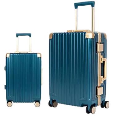 Imagem de Kit de Malas de Viagem Rígida em ABS, 39x26,7x55cm, Azul