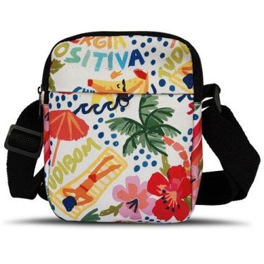 Imagem de Bolsa Feminina Shoulder Bag Estampada Colorida Alça Transversal Tiraco