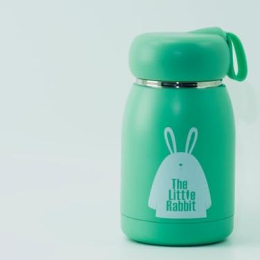 Imagem de Garrafa Térmica Parede Dupla Em Inox Infantil Criança Cores Verde