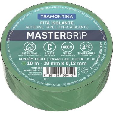 Imagem de Fita Isolante Classe C 0,13x19 Mm Verde 10 M - Tramontina