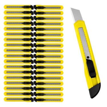 Imagem de Cartelas Com 36 Estiletes Grandes Multiuso Lâmina 18mm Profissional Co