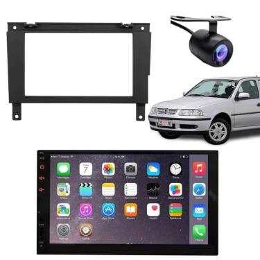 Imagem de Central Multimídia 2 Din Mp5 Gol G3 Câmera Moldura Tela Pt