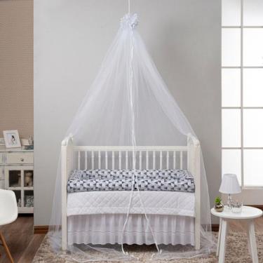 Imagem de Mosquiteiro Acortinado Tule para Berço Bebê Tenda Teto - LF ENXOVAIS, 
