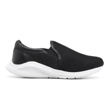 Imagem de Tênis Slip On Feminino E Masculino Casual Couro Calce Fácil Cor:;Tamanho:37-Masculino