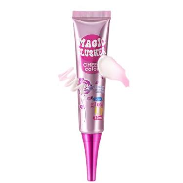 Imagem de Blush Líquido,Creme de Blush Natural com Mudança de Cor, Resistente à Água e Duração Prolongada - Produtos de Beleza para Iluminação Sob os Olhos, Contorno Facial e Pele Madura