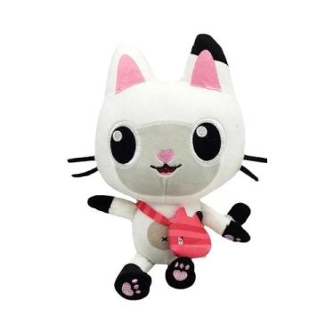 Imagem de Casa De Bonecas De Gato Sorridente Brinquedo De Pelúcia Para Crianças 