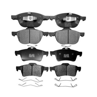 Imagem de PM Auto Substituição de pastilhas de freio dianteiras traseiras para Ford Escape 2013-2016, Ford Focus 2012-2018, conjunto de 8 pastilhas de freio de cerâmica
