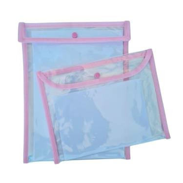 Imagem de Kit Porta Certidão de Nascimento Pasta Documentos com Capa de Caderneta de Vacinação ROSA CLARO