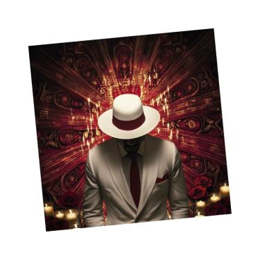 Imagem de Toalha para Leitura de Tarô é Pilintra Caminhos 70 cm