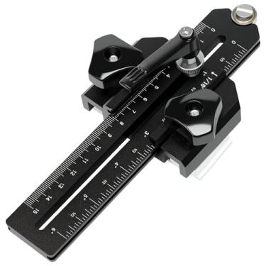 Imagem de Guia de gabarito de serra de mesa fina para fazer cortes repetitivos de tiras estreitas, guia de gabarito de serra de mesa rápida, ferramentas de marcenaria, adequadas para slot em T de 9,5 cm x 9,5