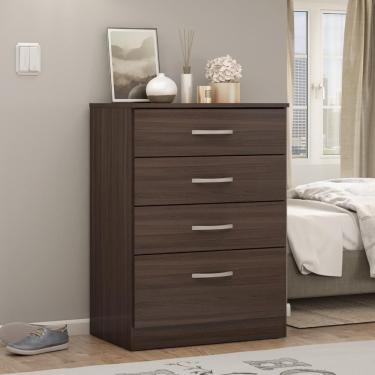 Imagem de Comoda Moderna 4 Gavetas Andes Cafe Touch