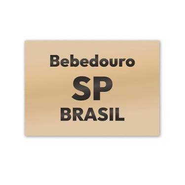 Imagem de Imã de Geladeira Bebedouro SP MDF 8cm x 5cm para Recordação
