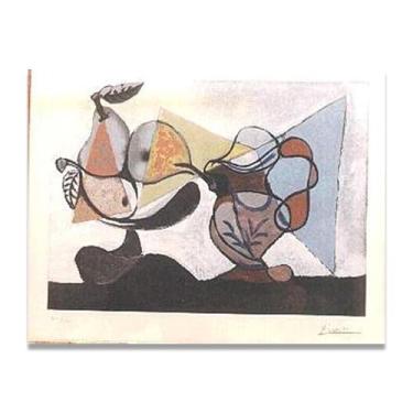 Imagem de LKXGRRSFG Impressão em tela Cubismo Pablo Picasso da Escola de Paris – Reprodução Profissional Arte Moderna 20 x 25,9 cm