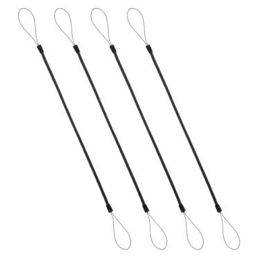 Imagem de Mabor 4 coleiras para canetas, cordão de caneta stylus, cordão elástico de plástico para canetas sensíveis ao toque, retrátil, anti-perda, para prancheta, cordão de bobina de 28 cm