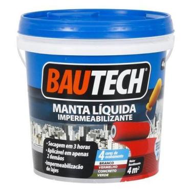 Imagem de Manta Liquida Acrilica Profissional Branca 4Kg - Bautech - Axton