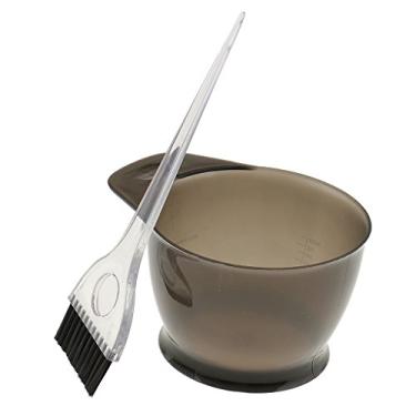 Imagem de Newmind Kit de tingimento de cabelo para salão de beleza, escova de tintura colorida, pente para misturar, ferramenta de tingimento - Cinza