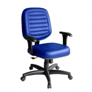 Imagem de Cadeira Diretor Para Escritório Linha Blenda Azul - DESIGN OFFICE MÓVE
