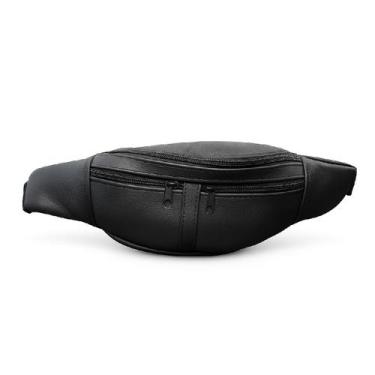 Imagem de Pochete Masculina Em Couro Grande Versátil - Yepp, Preto b004
