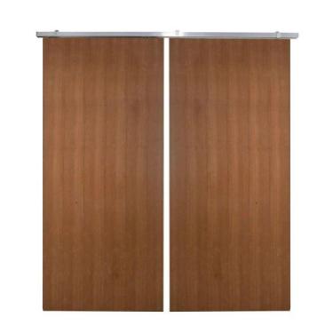 Imagem de Porta Dupla De Correr P- Verniz Kit Alumínios 210x140 - Vanin