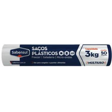 Imagem de Sacos Plásticos Para Freezer 2 À 5Kg - 50Uni 3Kg - BAY PLASTIC