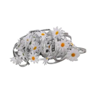 Imagem de Colaxi Envoltórios de perna Acessórios para fantasias Festival de dança Decoração para festa Liga elástica feminina, Prata