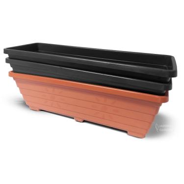 Imagem de Vaso floreira vertical horta 11 litros 50cm plástico 6und