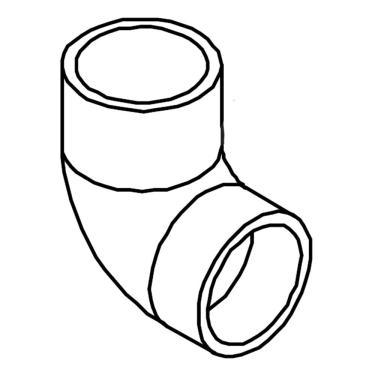 Imagem de Conector de mangueira para reservatório de lava-louças LG MEJ63424701 peça original do fabricante (OEM)