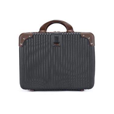 Imagem de Frasqueira de Viagem ABS 14 Polegadas Necessaire Mala de Mão Reforçada (Preto)